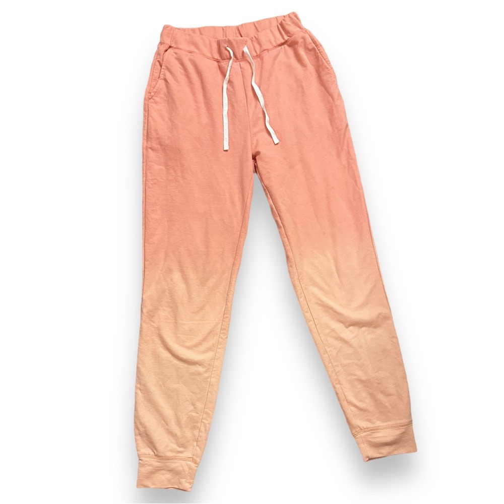 BeachLunchLounge Pink Peach Ombré Jogger Sweatpants XS